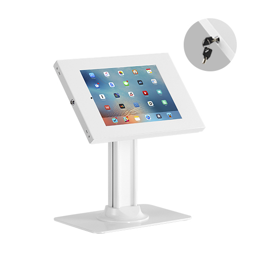 [MPBT-PAD34-03] Brateck Anti-Theft Countertop Tablet Holder with Bolt Down Base Fit most  9.7' to 11' tablets - White
